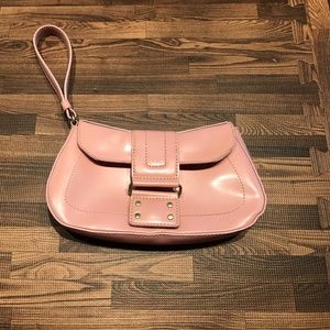 Pink Vinyl Wristlet